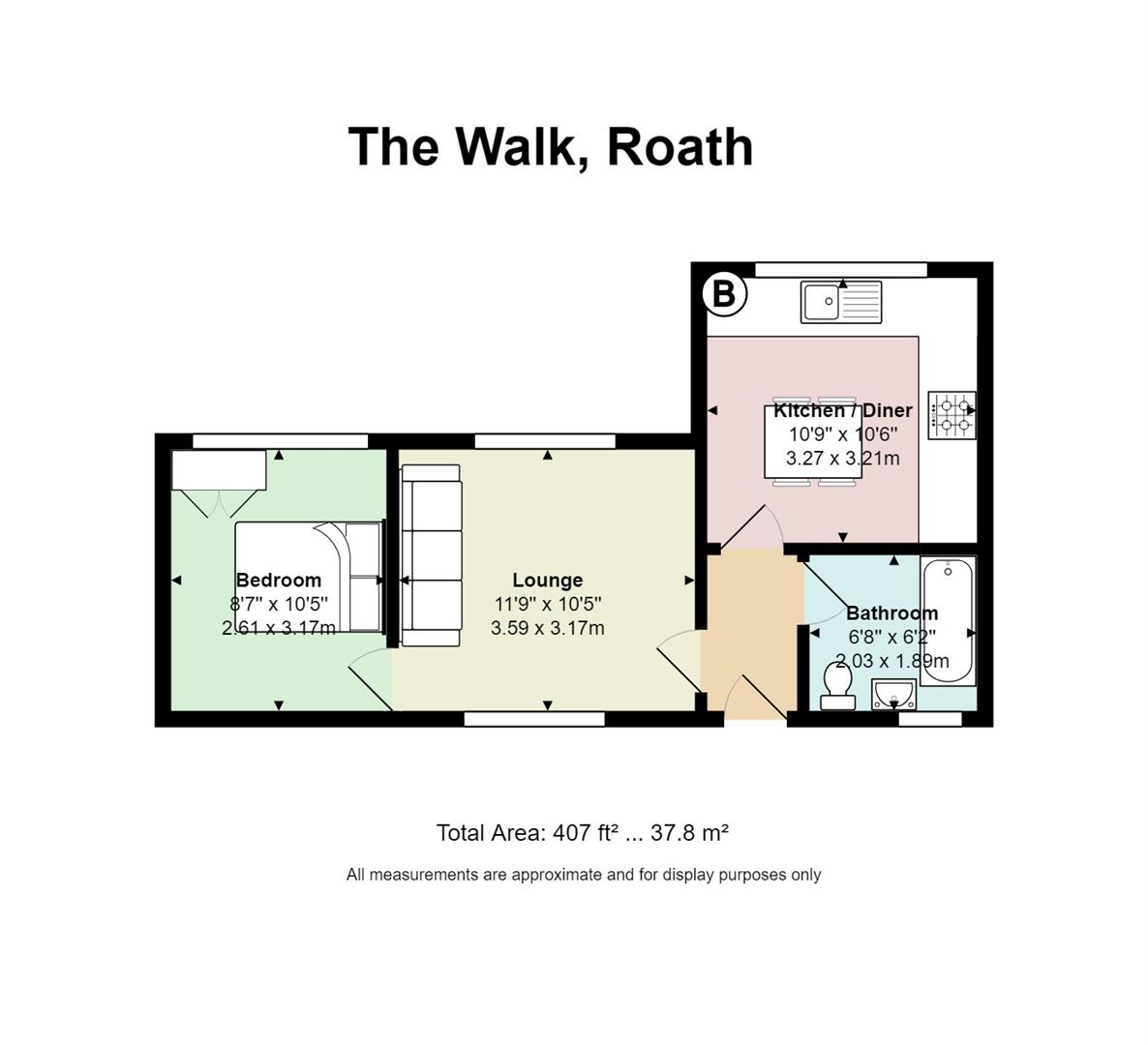 Floorplan for The Walk, Roath